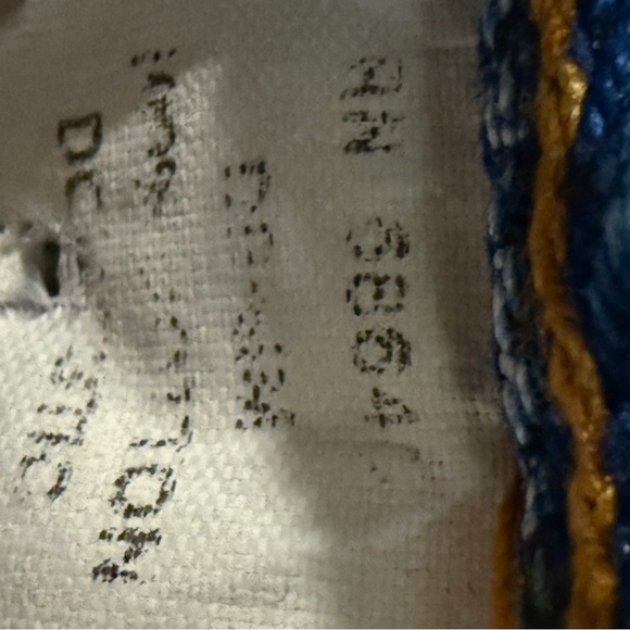 Rare Multicolor Trim Cropped Jeans ASO Buffy Summers BtVS High Rise Vintage - Picture 9 of 11